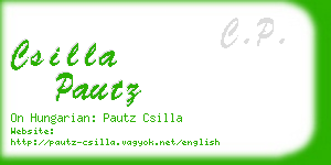 csilla pautz business card